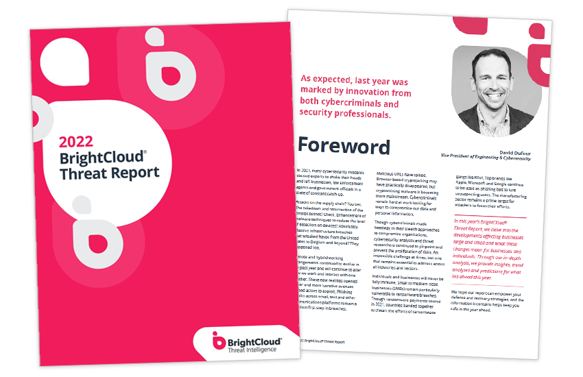 Presentation image for 2022 BrightCloud Threat Report